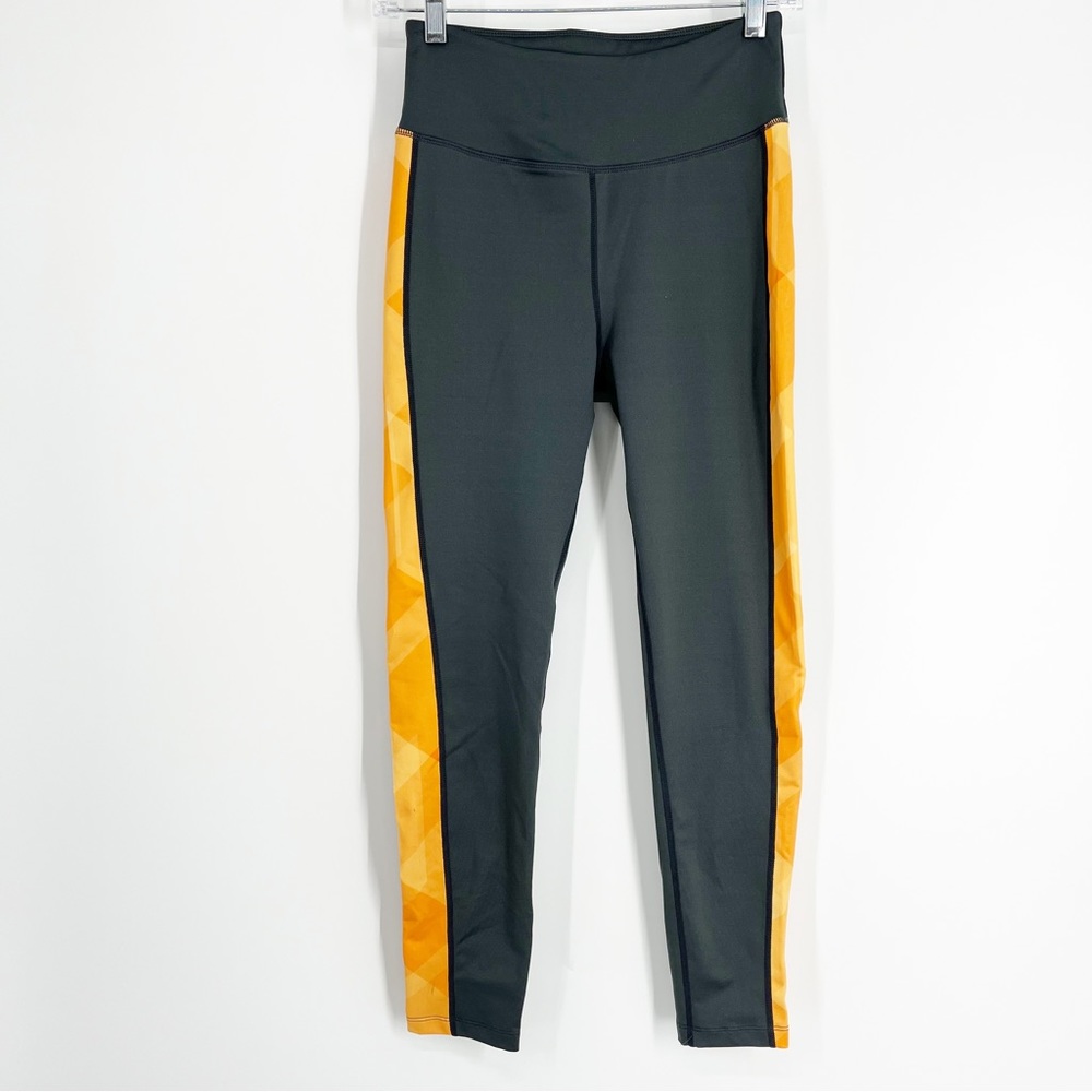 Orange Theory High Waist‎ Leggings Medium Charcoal Grey Women’s Size Small